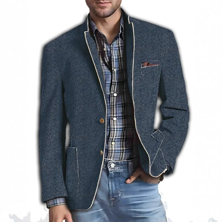 Léon – Veste de costume imprimée