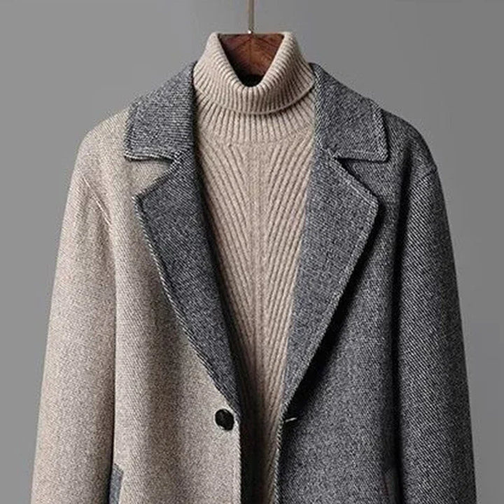 Manteau en Laine Bi-Color Barclay