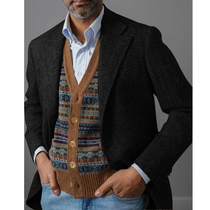 Marc – Veste d’automne en herringbone