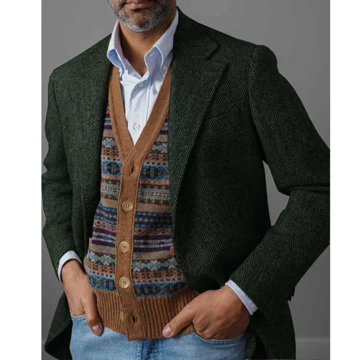 Marc – Veste d’automne en herringbone