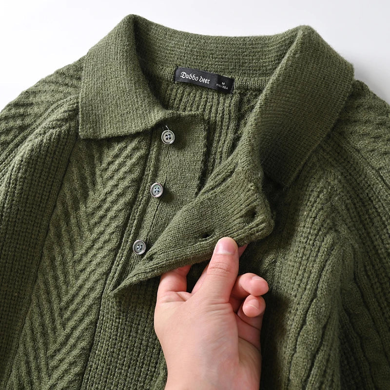 Clément – Pull polo en cachemire