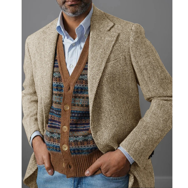 Marc – Veste d’automne en herringbone