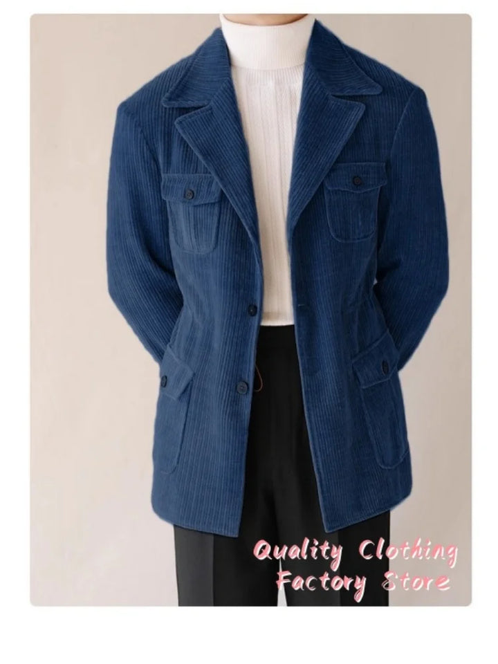 Antoine – Blazer Vintage en Velours Côtelé pour Homme