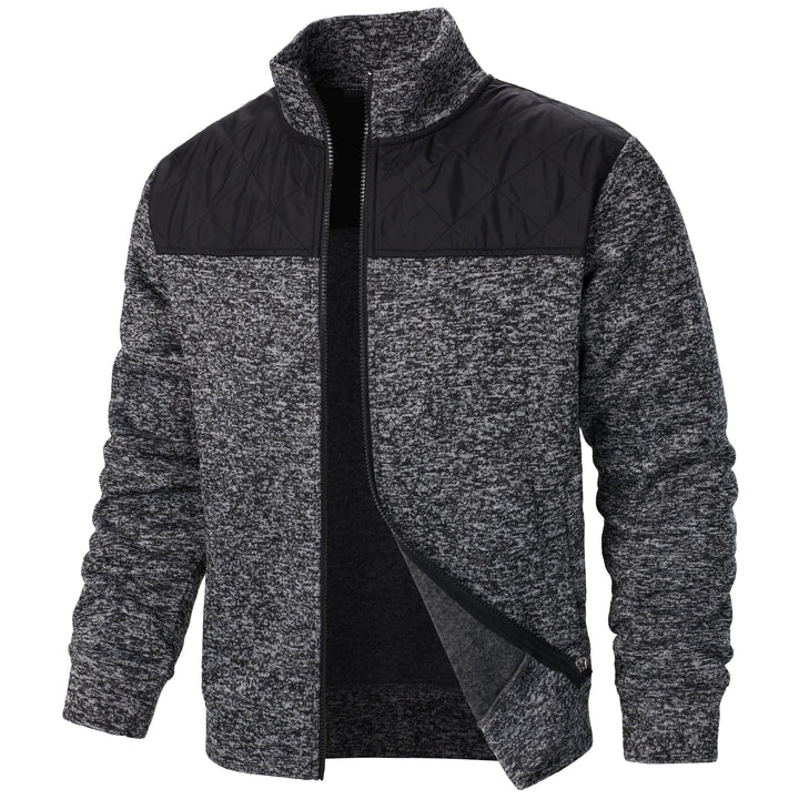 Henri – Manteau Tricoté à Rayures Élégant