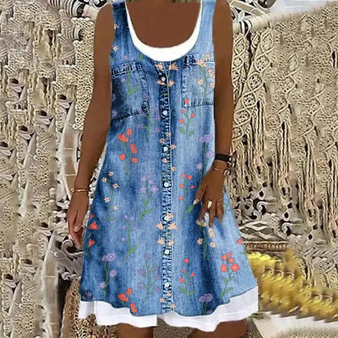 Luca™ | Robe en Jean Douce et Élégante