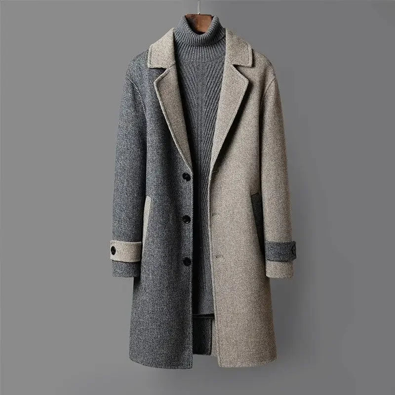 Manteau en Laine Bi-Color Barclay