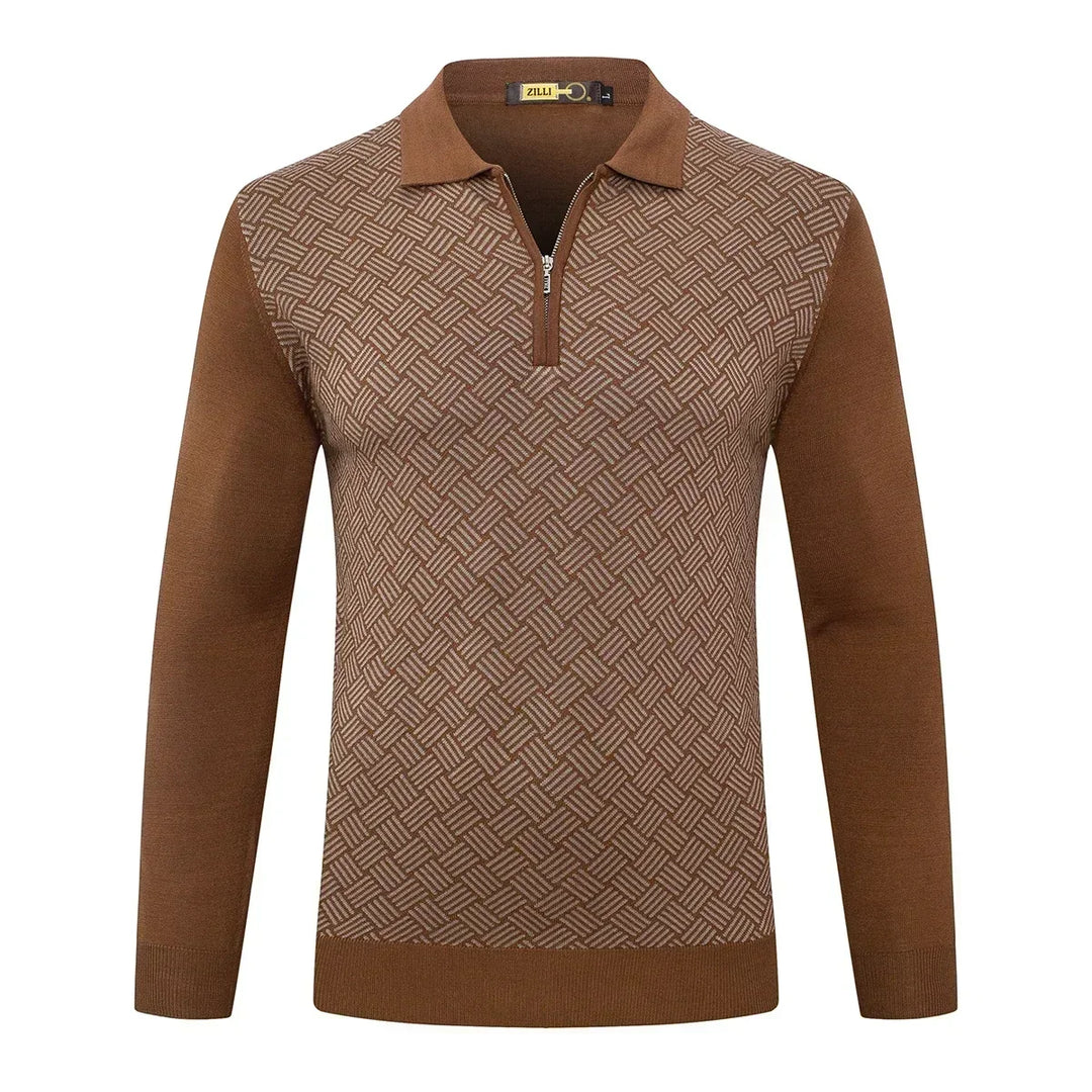 Michel - Pull Rayé Chaud et Confortable