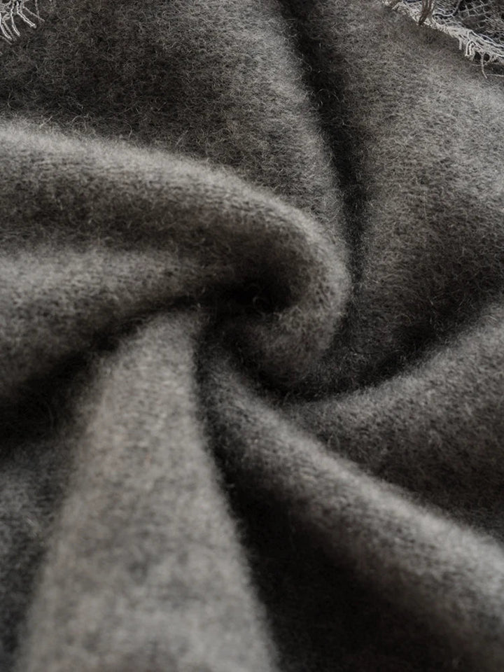 Gilet en Cachemire avec Dentelle Charlotte