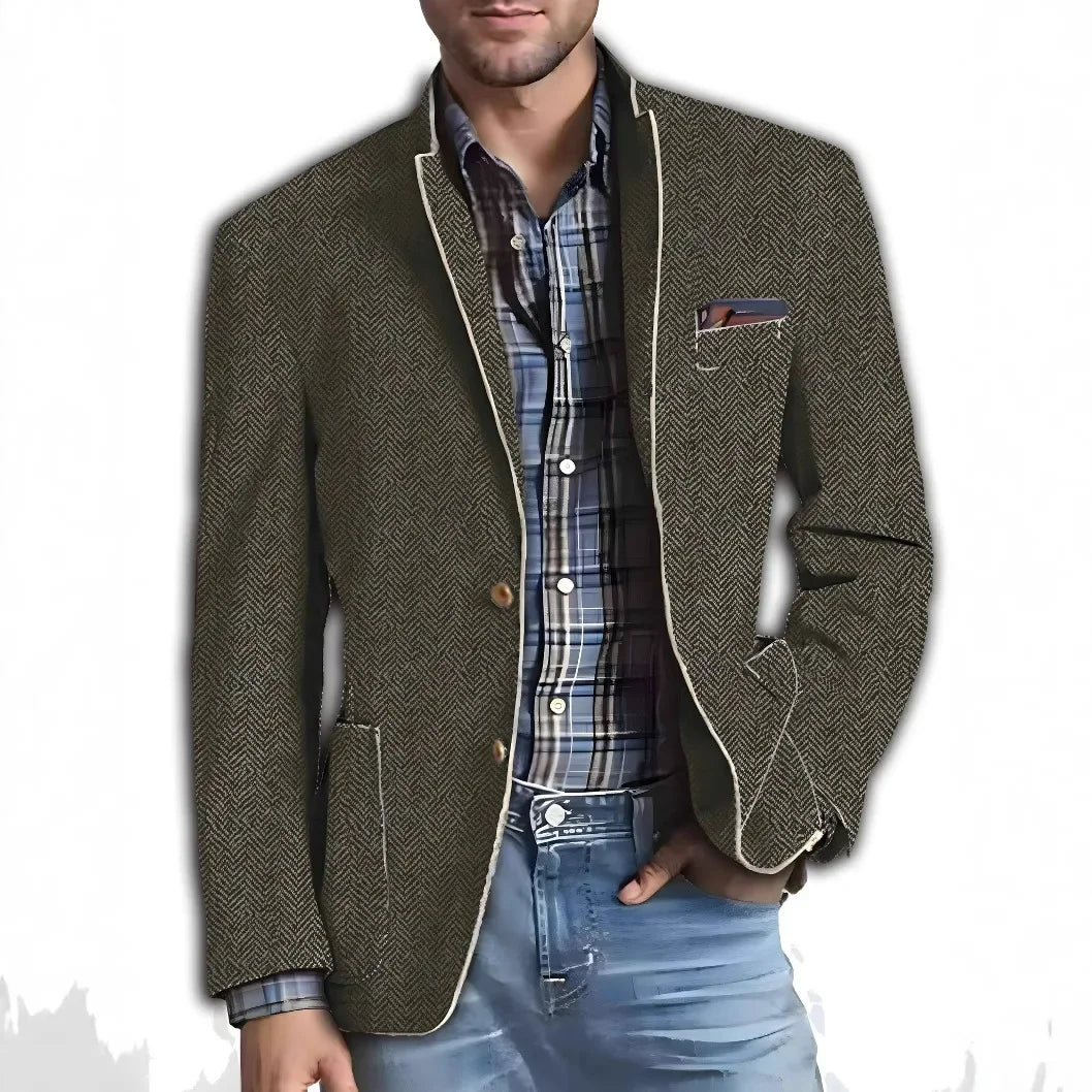 Léon – Veste de costume imprimée