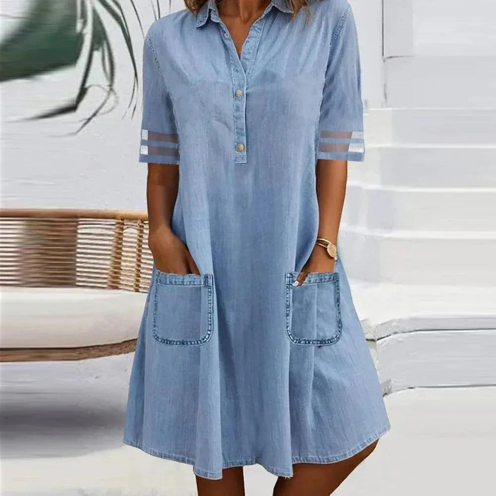 Victoria® | Robe en Denim Légère