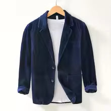 Jean – Veste en velours épais chic