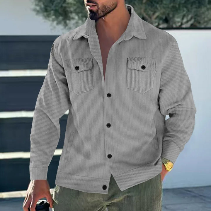 Arnaud – Chemise Décontractée en Velours Côtel