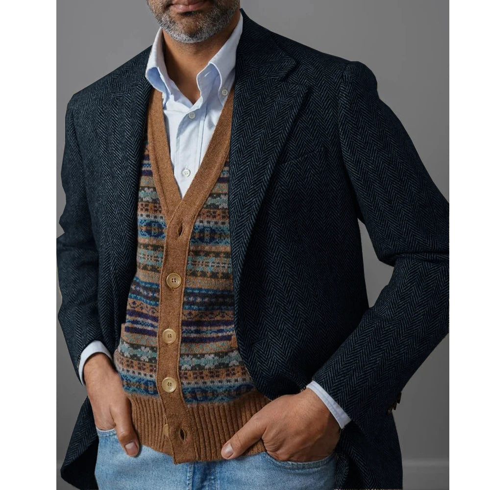 Marc – Veste d’automne en herringbone