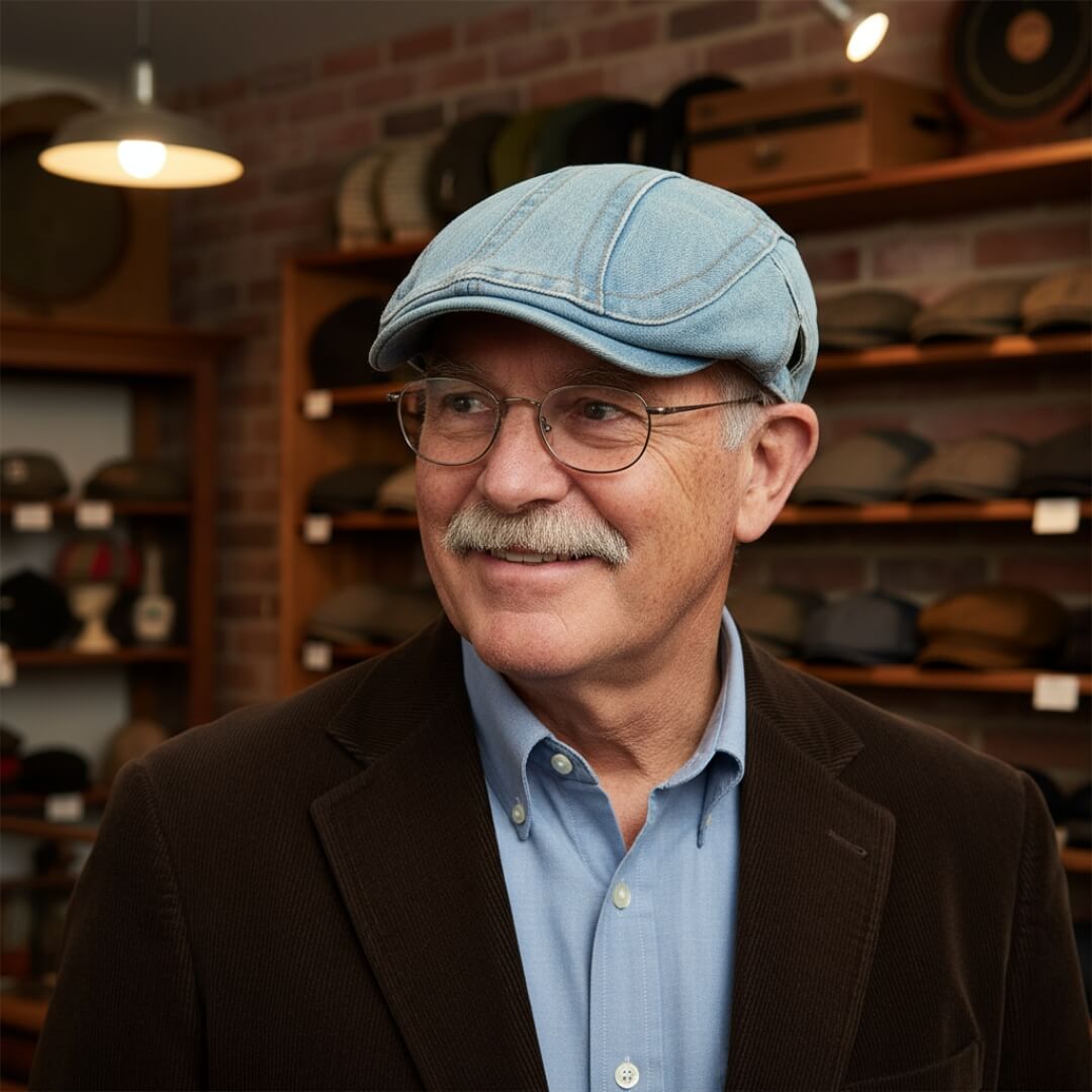 Malo – Casquette en denim classique