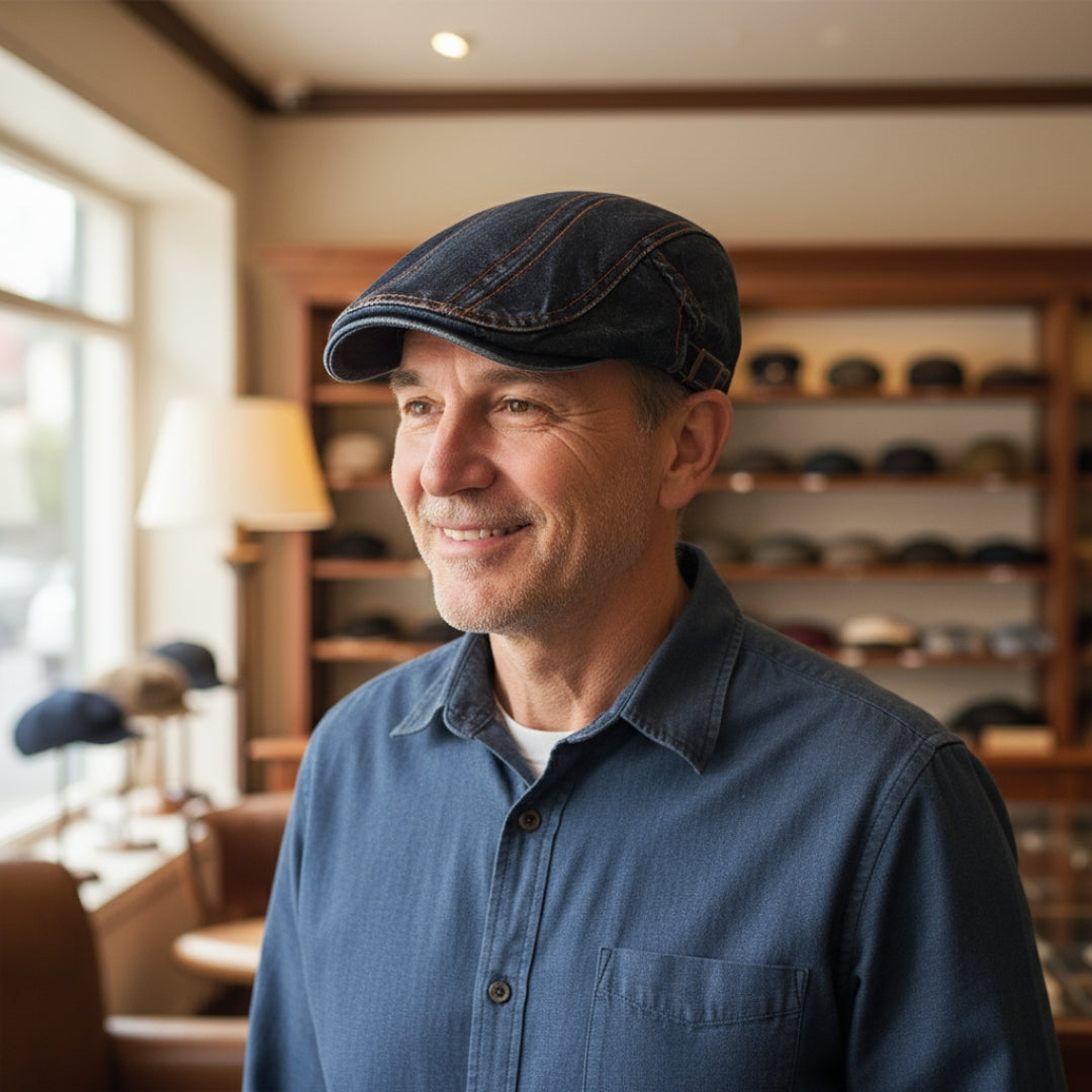 Noé – Casquette en denim casual