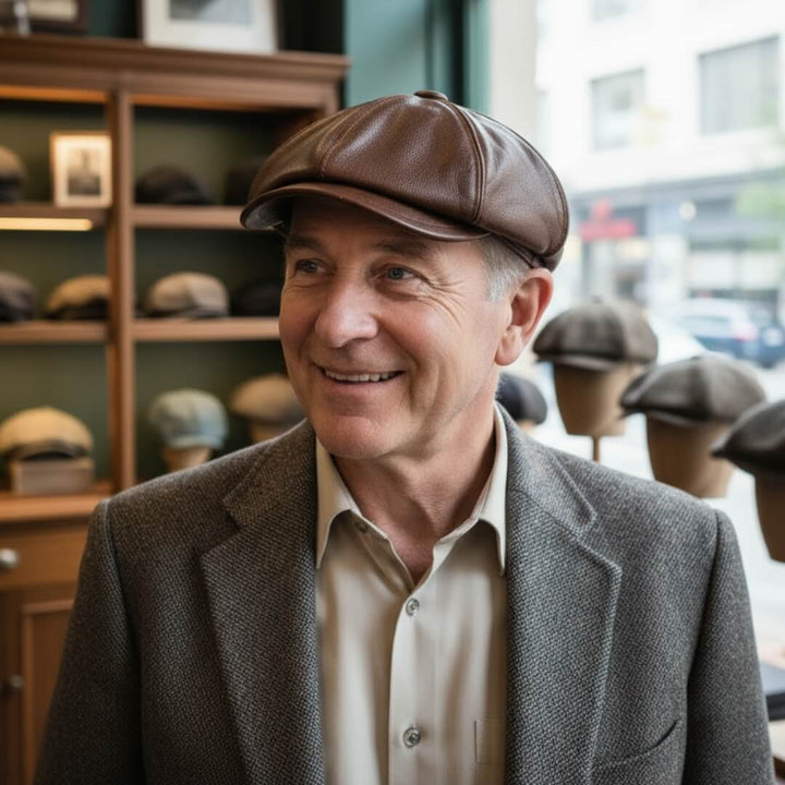 Gaspard – Chapeau en cuir élégant
