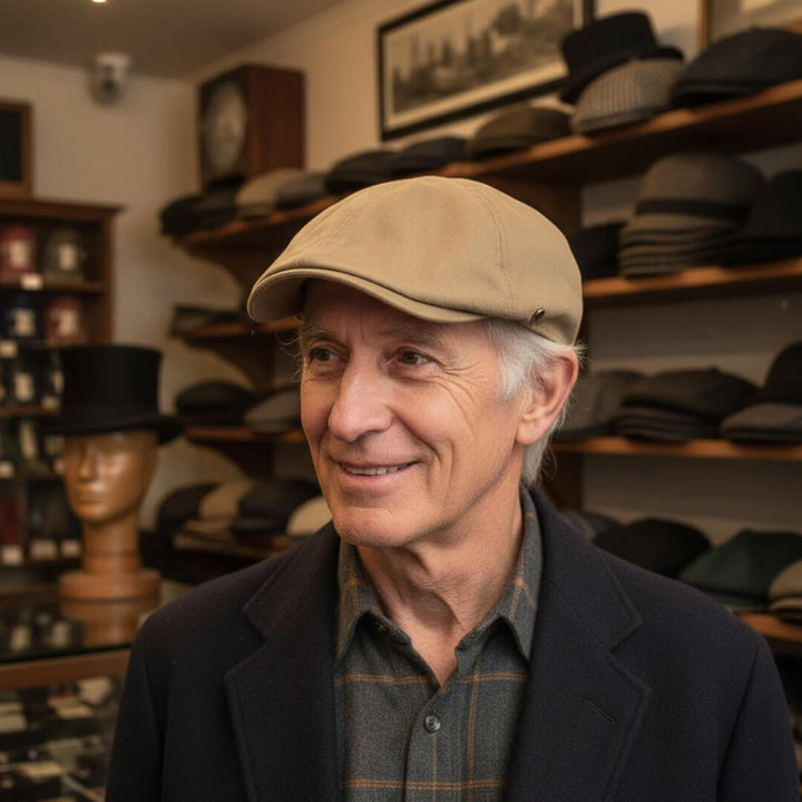 Émile – Casquette plate en coton brossé