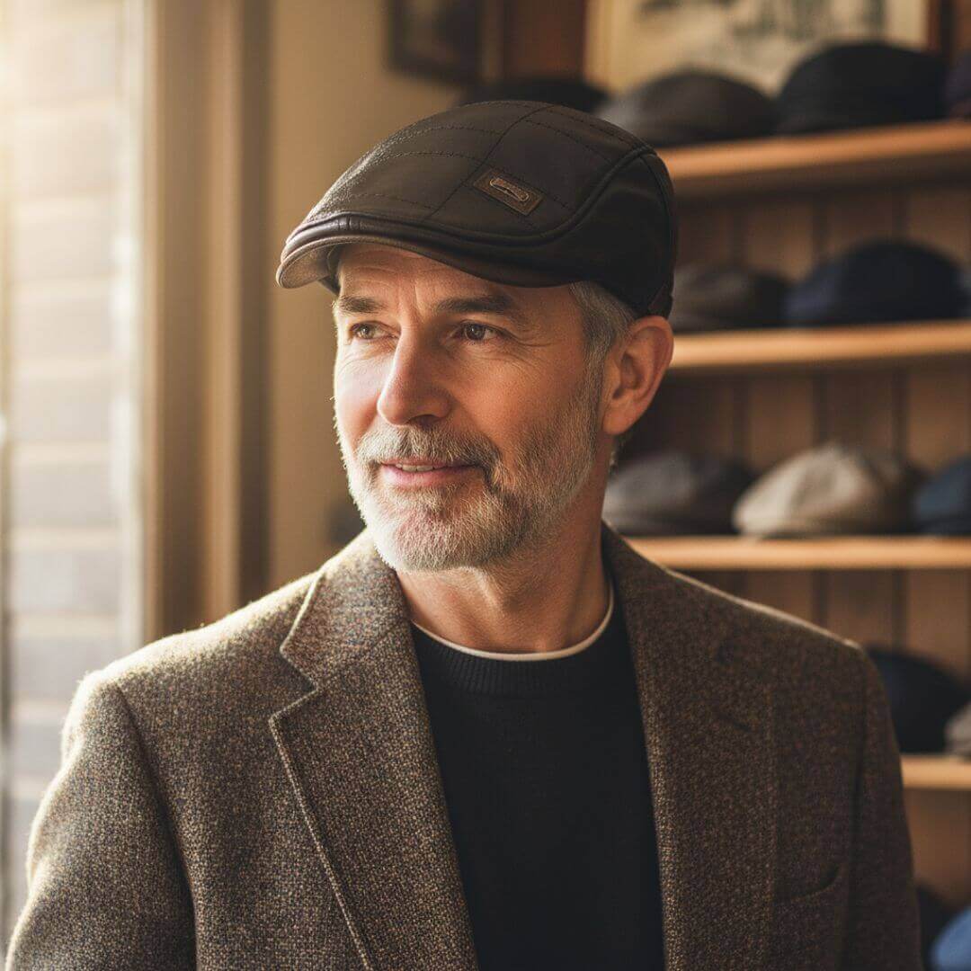 Loris – Casquette cuir vegan élégante