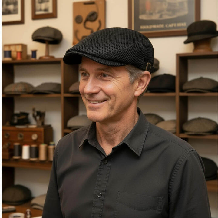 Lucien – Casquette plate en maille légère