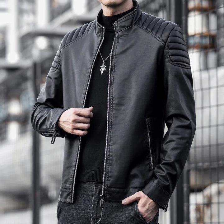 Matéo – Veste cuir premium