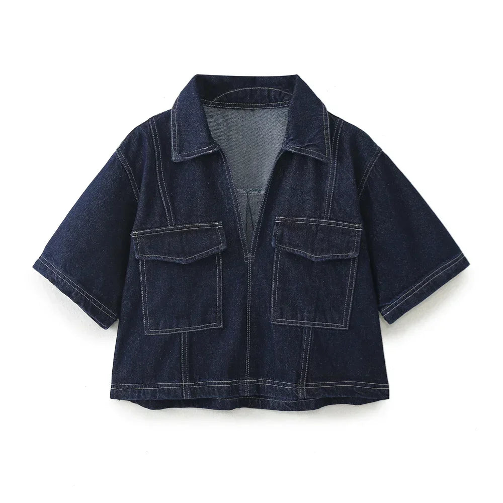 Hellen® | Ensemble en Denim à Col V