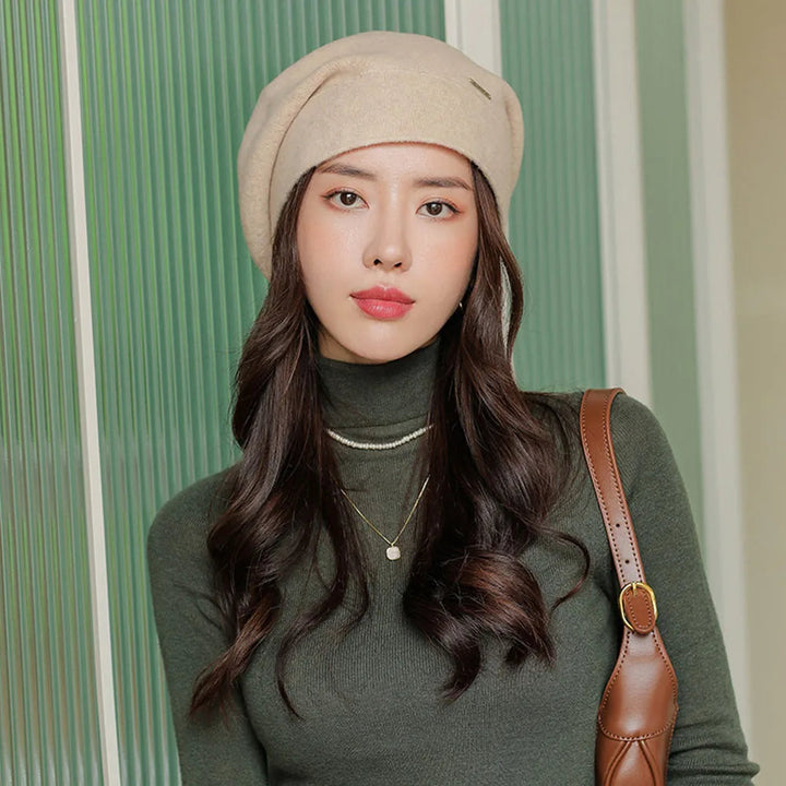 Béret en Mélange de Cachemire Souple