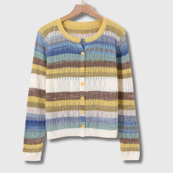 Myrna | Cardigan Vintage Rayé