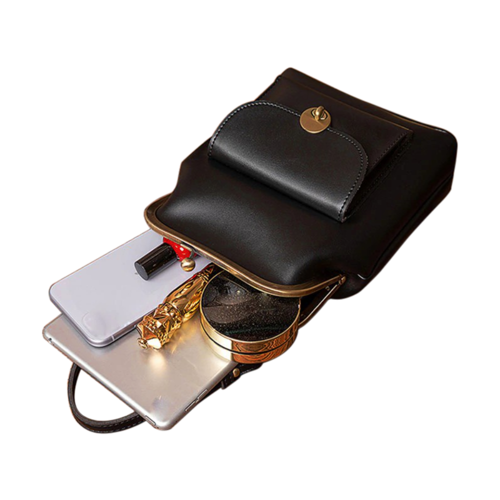 Sac Vintage à Fermeture à Baisers - L'Essentiel Rétro Chic de Clara (ACHETEZ 1 OBTENEZ 1 GRATUIT)