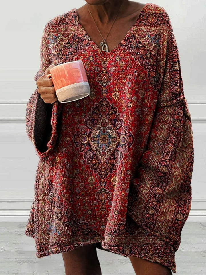 Pull décontracté en art vintage pour femmes