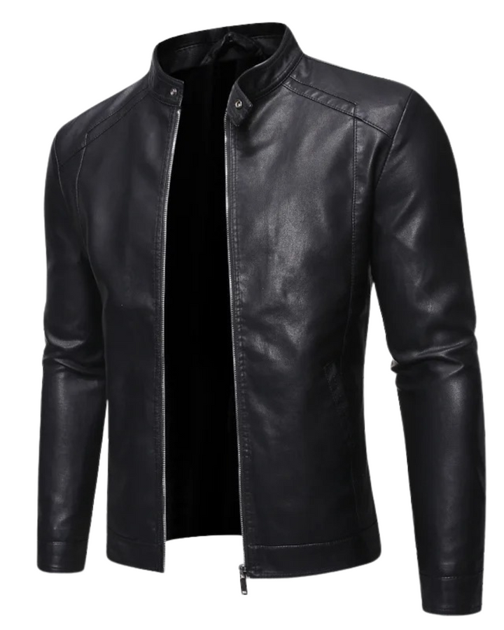 Mathis | Veste Motard en Similicuir Noir pour Homme