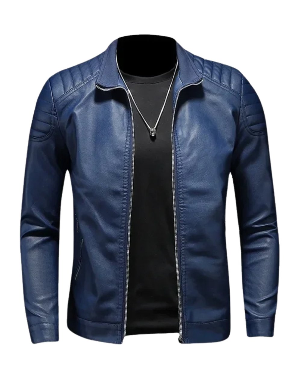 Nathan | Veste Motard en Similicuir pour Homme