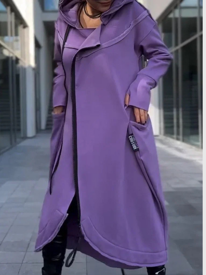 Sweat à capuche Evelisse à longue fermeture éclair