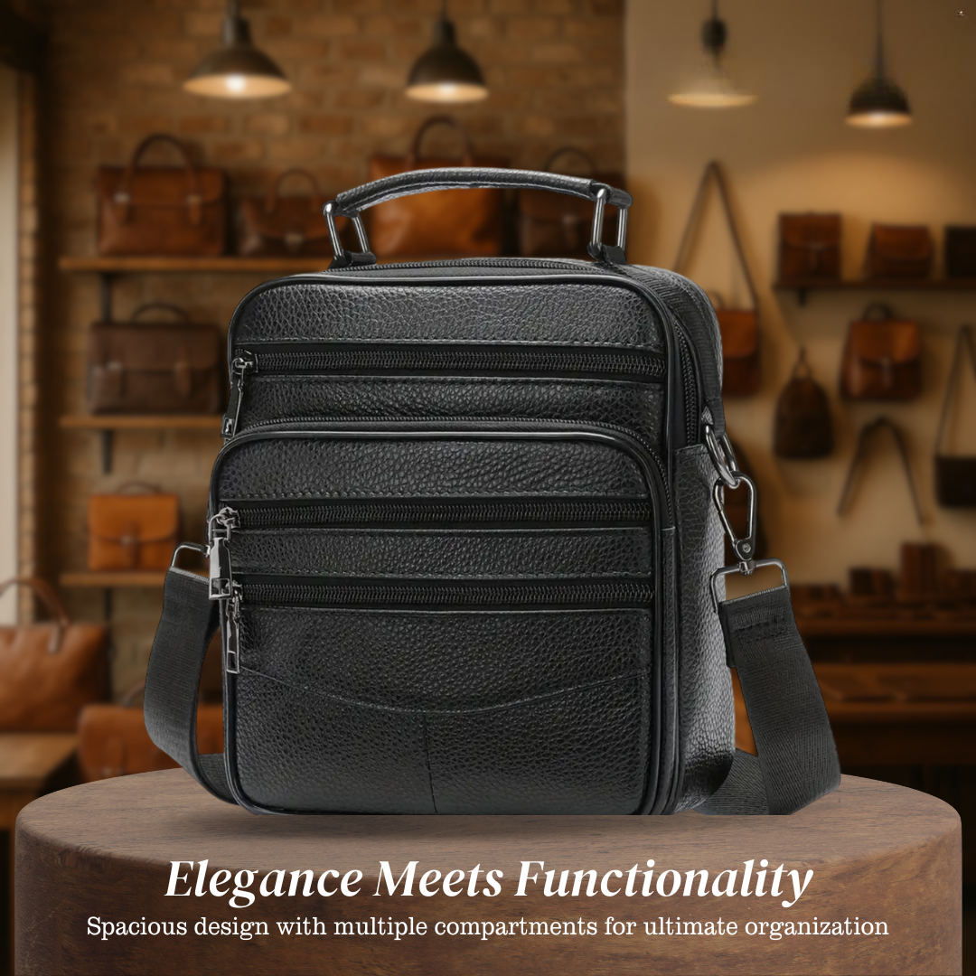 Jacob - Sac bandoulière rétro en cuir pour hommes