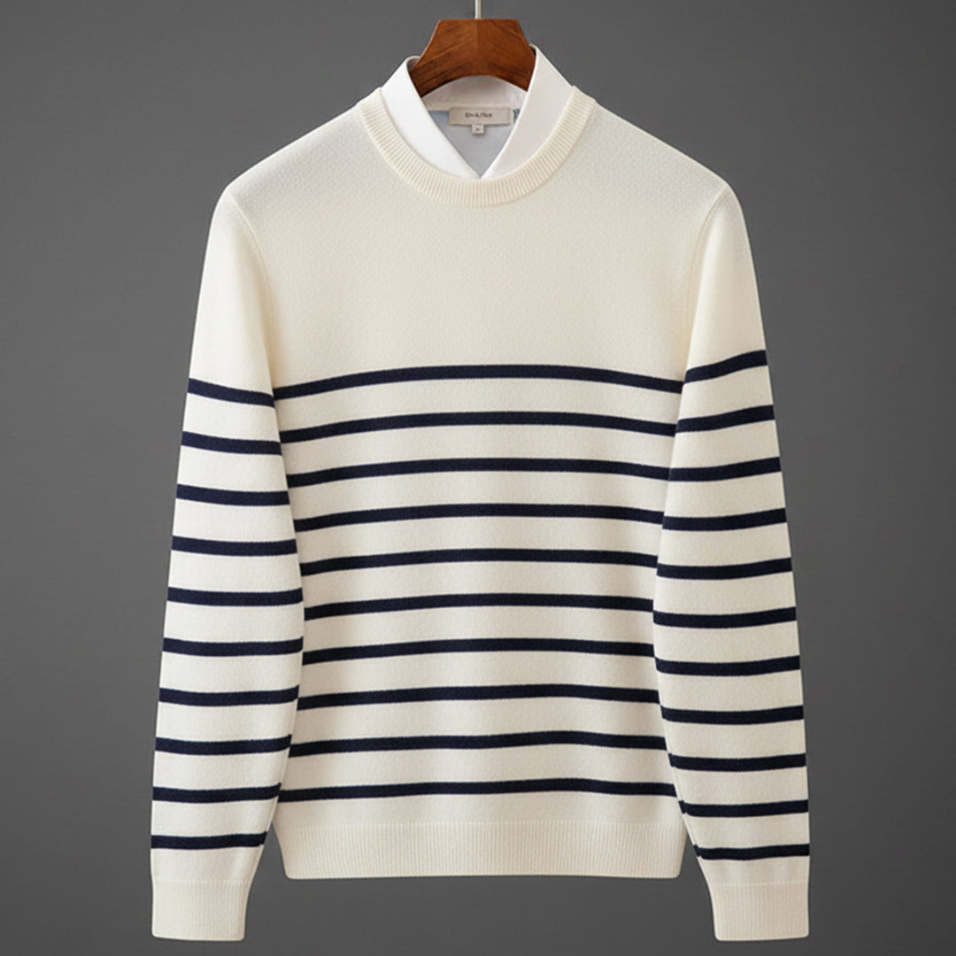Pull en Laine Mérinos Maritime