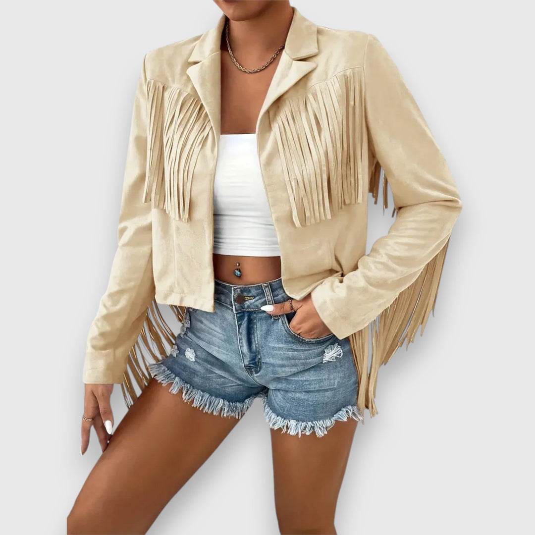 Fiona – Veste Chic à Franges