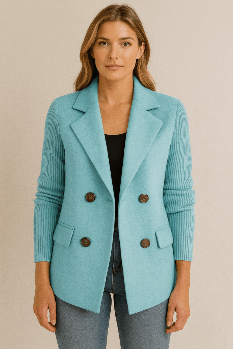 AMA - Tricot Blazer à Manches