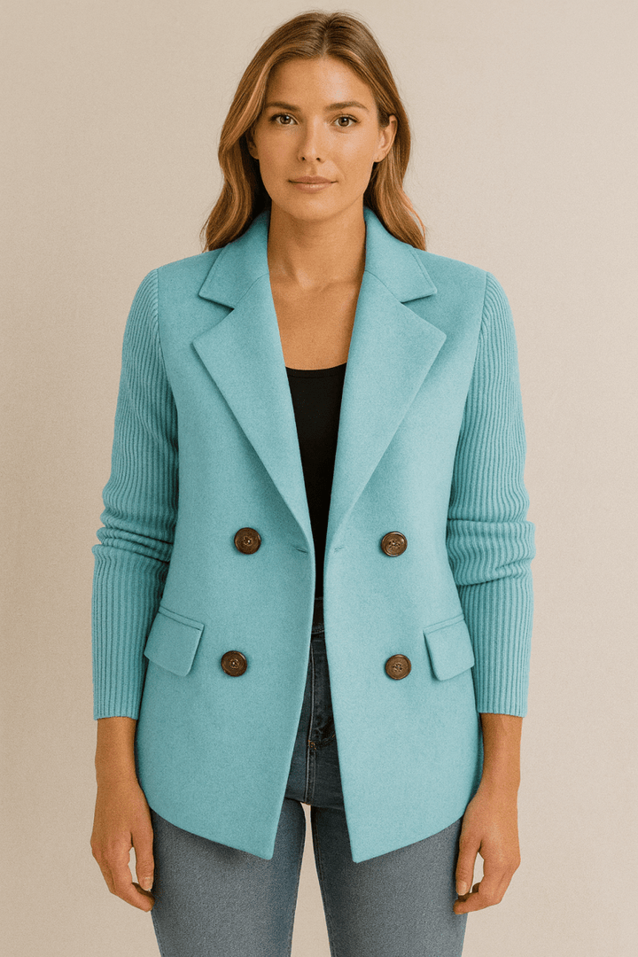 AMA - Tricot Blazer à Manches