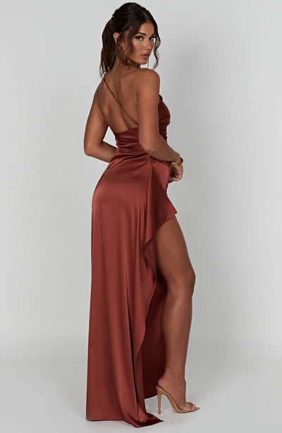 Génesis | Robe longue en satin