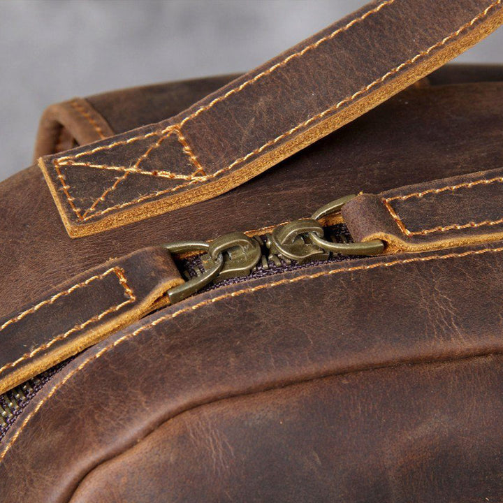 Jason - Sac à dos en cuir tan premium