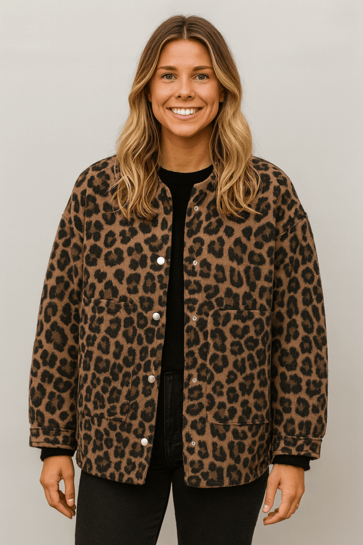 CHARLENE | Leopard Print Jacket