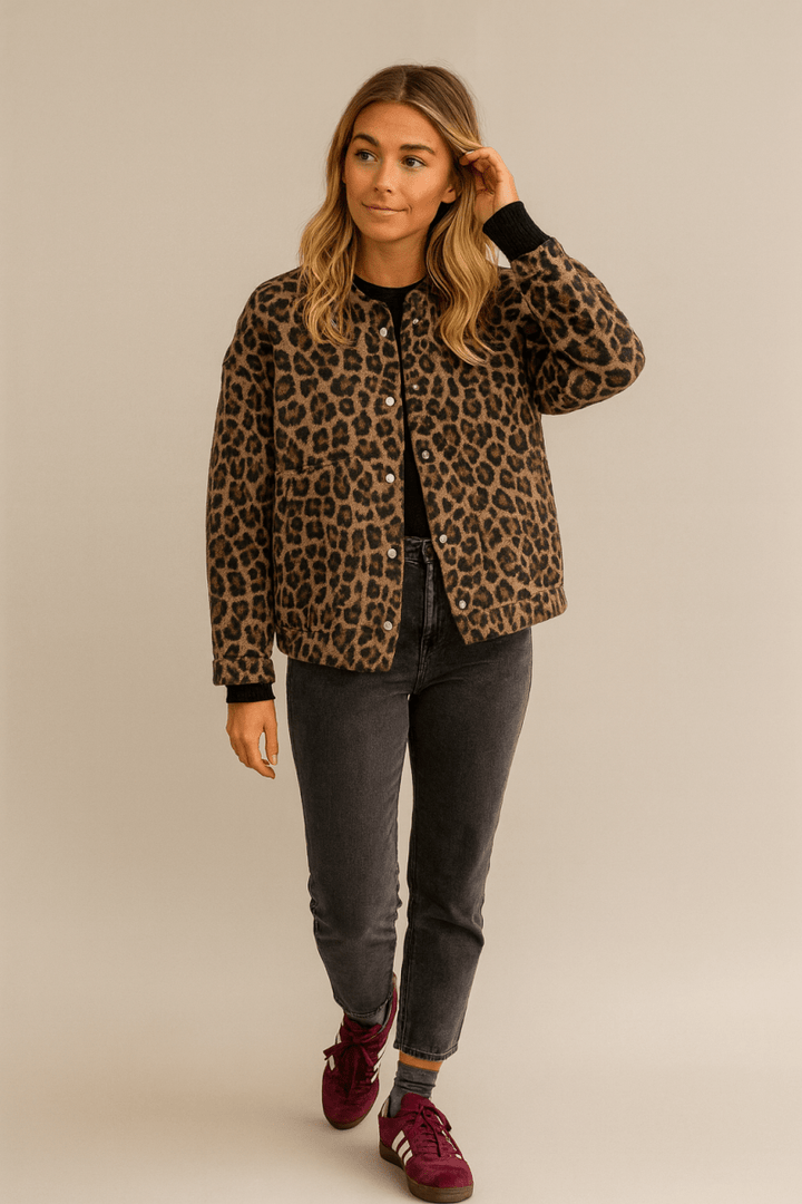CHARLENE | Leopard Print Jacket