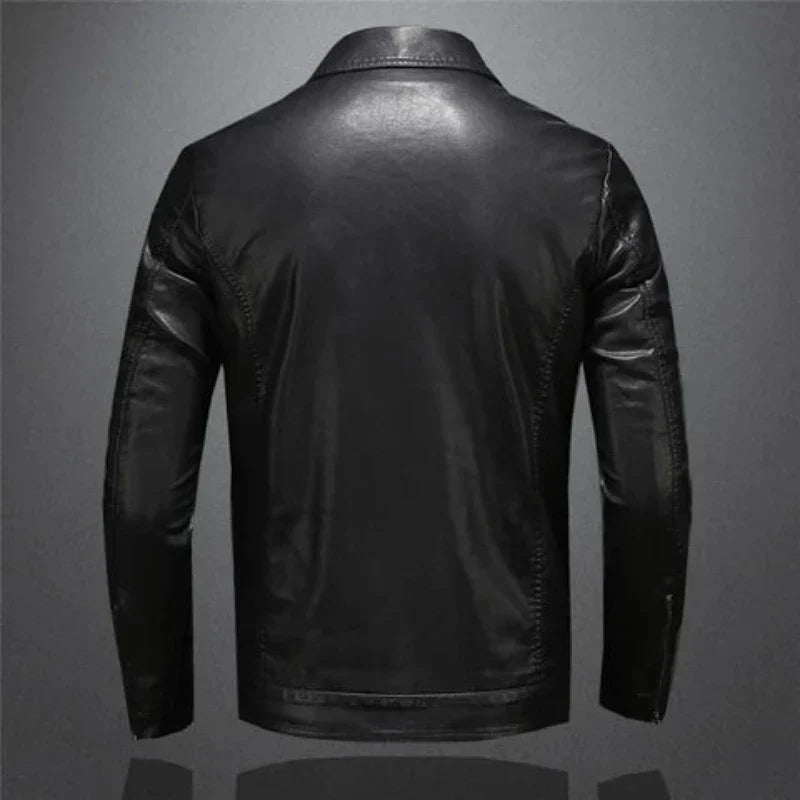 Colt - Blouson en cuir au style motard raffiné pour hommes