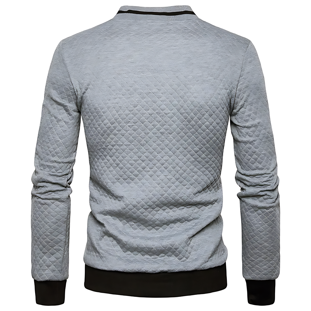 Veste bomber moderne pour homme, matelassée et zippée avec bord contrasté