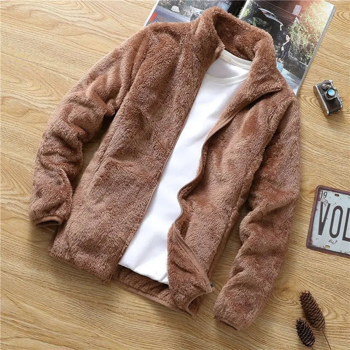 Veste en Fleece Fluffy et Chaude Automne/Hiver