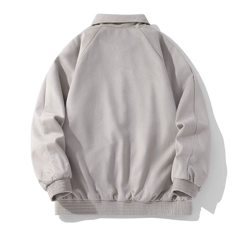 Veste en Faux Suède Streetwear pour Hommes