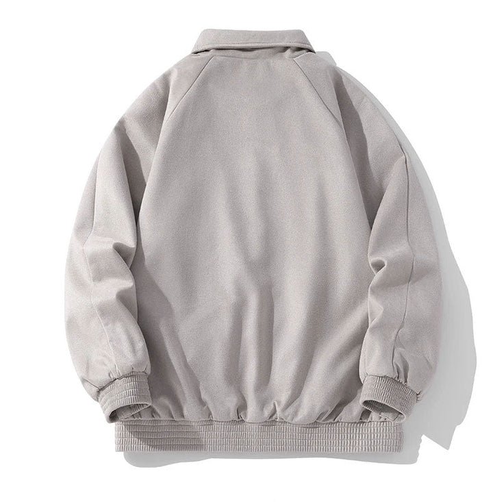 Veste en Faux Suède Streetwear pour Hommes