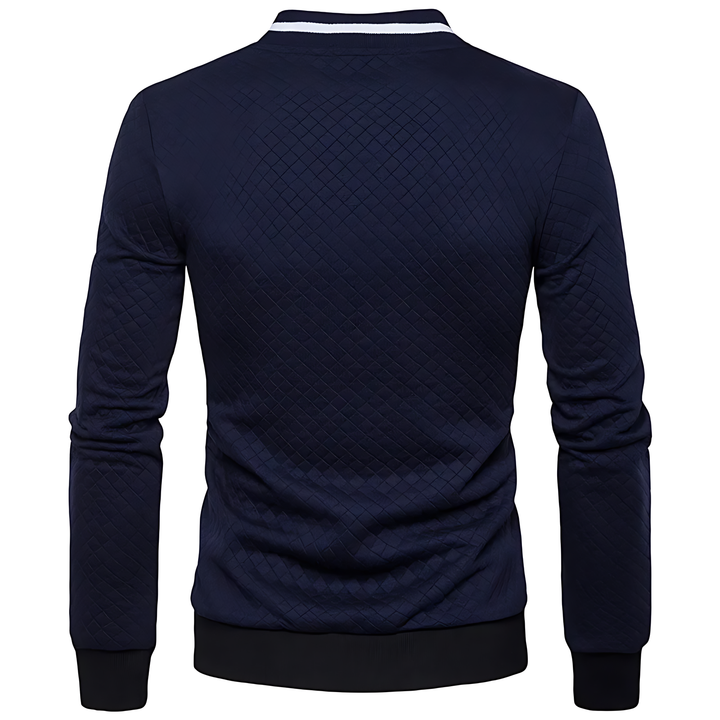 Veste bomber moderne pour homme, matelassée et zippée avec bord contrasté