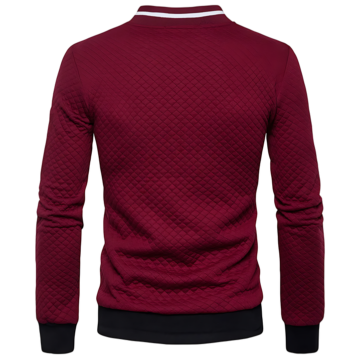 Veste bomber moderne pour homme, matelassée et zippée avec bord contrasté