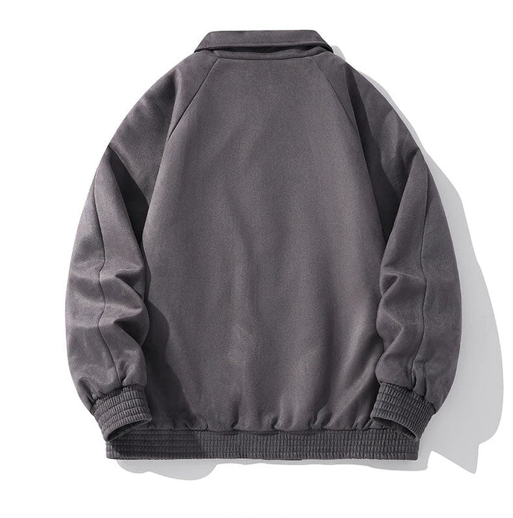 Veste en Faux Suède Streetwear pour Hommes