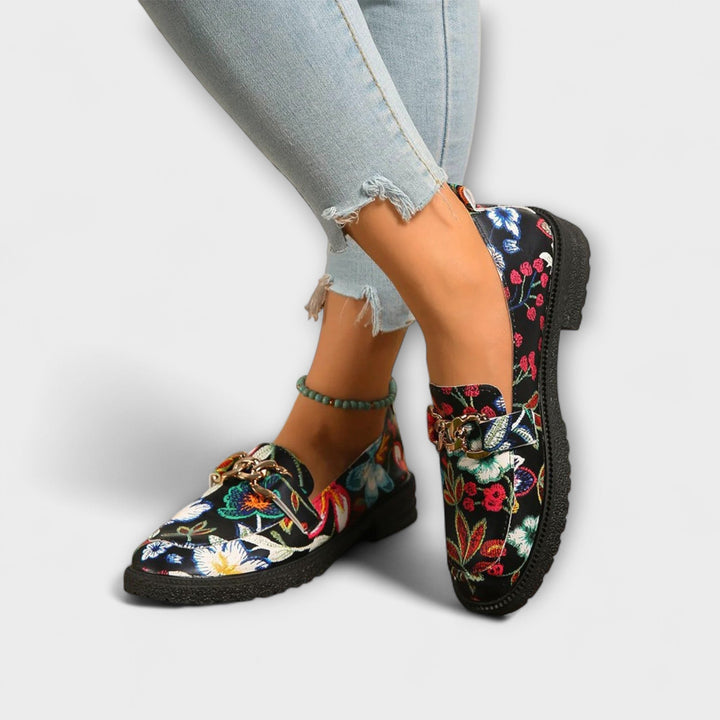 Orla | Mocassins Élégants Floral